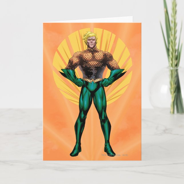 Tarjeta Aquaman Standing (Anverso)