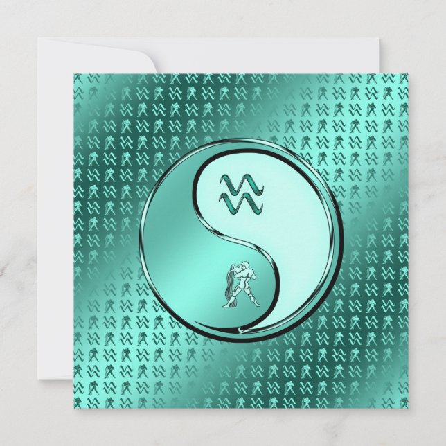 Tarjeta Aquarius, el aguador (Anverso)