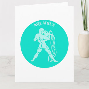 Tarjeta Aquarius, Rótulo Zodiaco, Horóscopo, Astrología