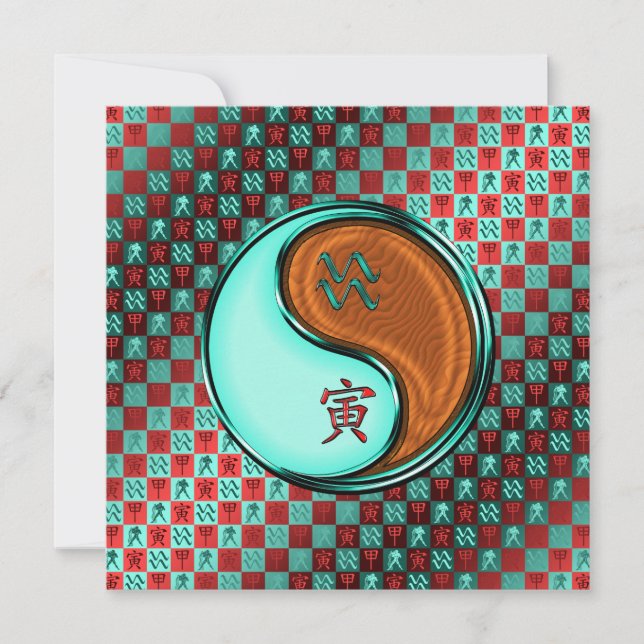 Tarjeta Aquarius & Wood Tiger (Anverso)