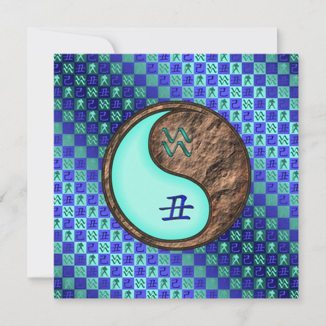 Tarjeta Aquarius y Earth Ox (Anverso)