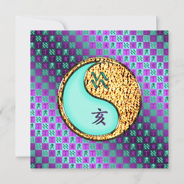 Tarjeta Aquarius y Fire Boar (Anverso)