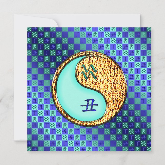 Tarjeta Aquarius y Fire Ox (Anverso)