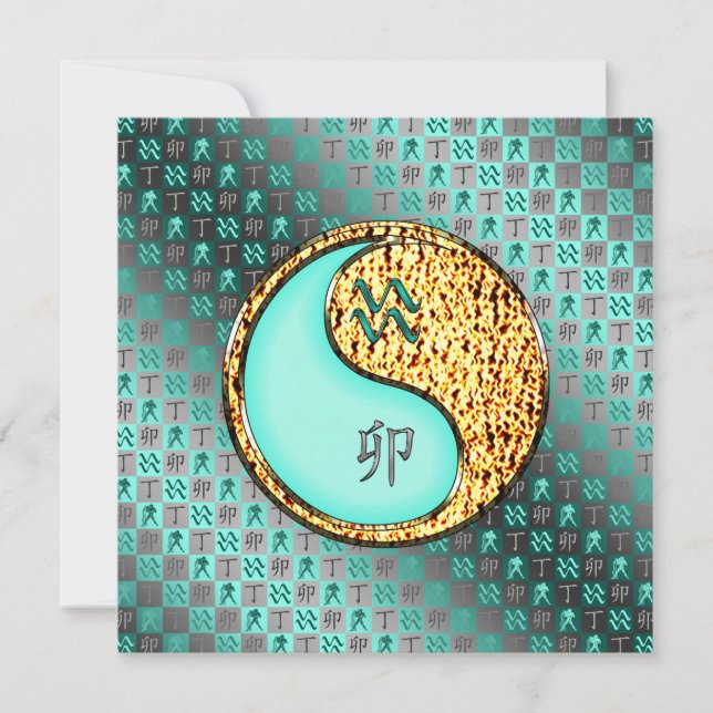 Tarjeta Aquarius y Fire Rabbit (Anverso)