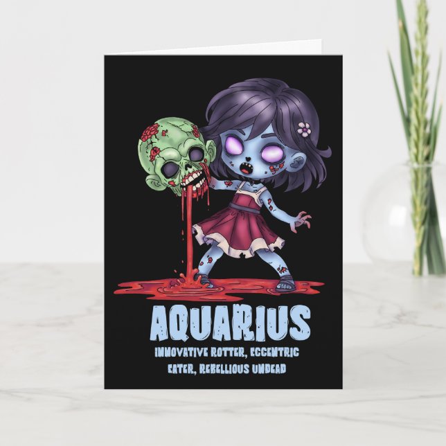 Tarjeta Aquarius Zombie (Anverso)