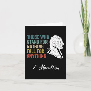 Tarjeta Aquellos Que No Tienen Nada Caen En Nada Hamilton
