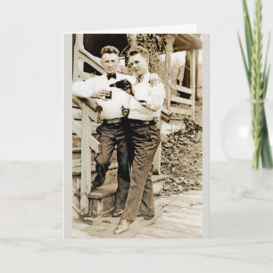 Tarjeta Aquí está a nosotros