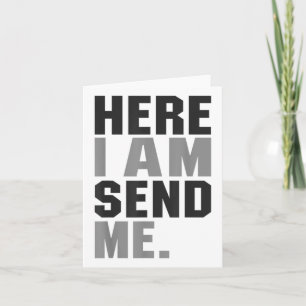 Tarjeta Aquí Estoy Enviándome Isaías 6 8 Cristo Fe Amor Po