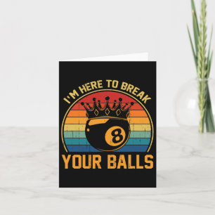 Tarjeta Aquí Estoy Para Romper Con El Retro Del Pool