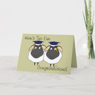 Tarjeta ¡Aquí hay dos felicitaciones!