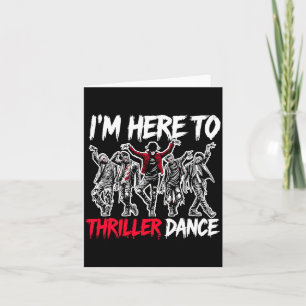 Tarjeta Aquí Para Bailar Divertida Fiesta de Zombie de Hal