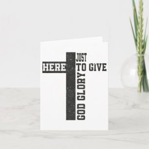 Tarjeta Aquí Para Darle A Dios La Gloria Cuesta Graciosa H