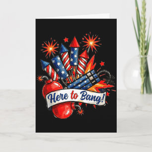 Tarjeta Aquí para explotar petardo divertido humor 4 de ju