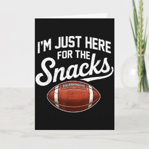 Tarjeta Aquí por los snacks fútbol americano mujeres diver