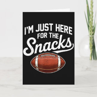 Tarjeta Aquí por los snacks fútbol americano mujeres diver