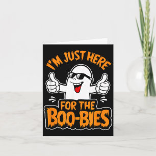 Tarjeta Aquí por The Boo-bies Fantasma Divertido Travieso