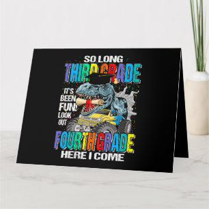 Tarjeta Aquí Tengo Un Monstruo De Dinosaurio.