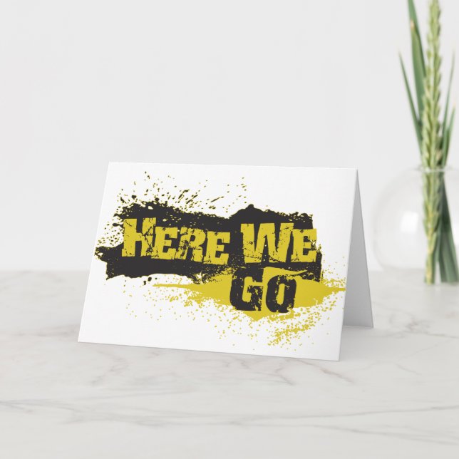 Tarjeta Aquí vamos (Anverso)