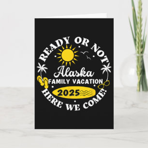 Tarjeta Aquí Venimos Alaska Vacaciones Familiares Verano 2