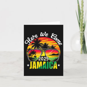 Tarjeta Aquí venimos Jamaica 2025 Vacaciones familiares Vi