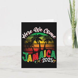 Tarjeta Aquí venimos Jamaica 2025 Viaje de chicas Familia
