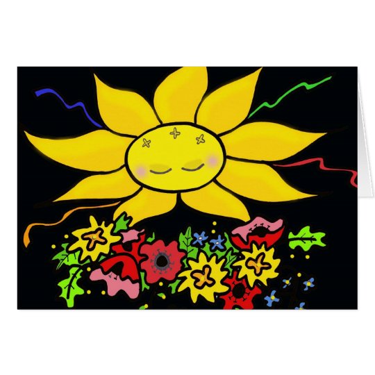 Tarjeta Aquí viene el arte popular ucraniano de Sun
