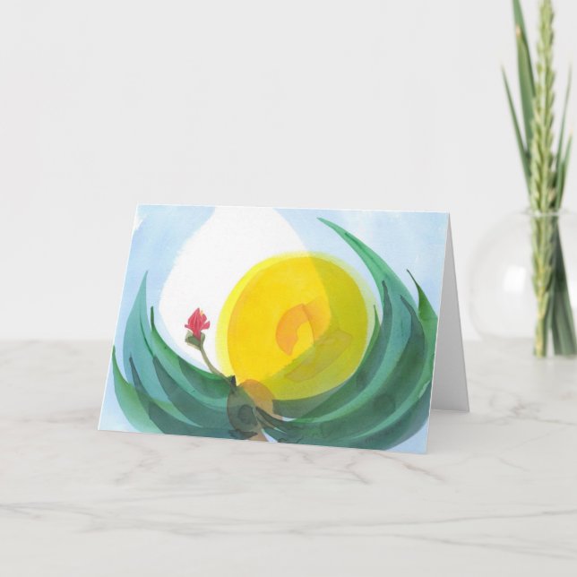 Tarjeta Aquí viene el Sol, No. 2, Notecard (Anverso)