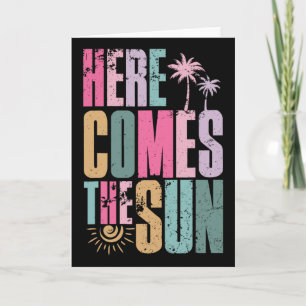Tarjeta Aquí viene el sol playa Hawaii vacaciones de veran