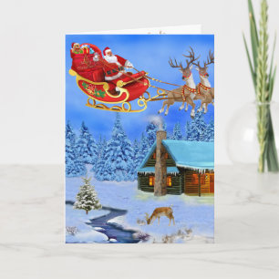 TARJETA AQUÍ VIENE SANTA CLAUS