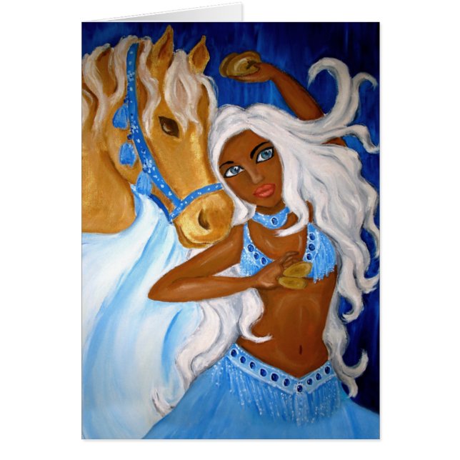 Tarjeta árabe de los azules (Frente)