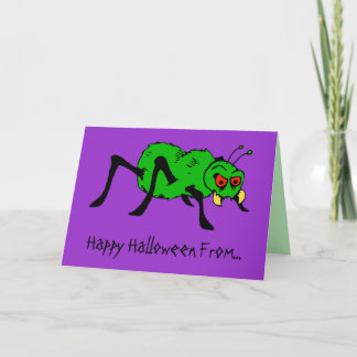 Tarjeta Arachnophilia Nightmare Funny Halloween Card