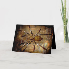 Tarjeta Araña arenosa negra y marrón Personalizado