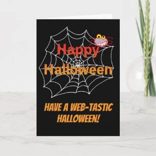 Tarjeta Araña divertida en Halloween Web