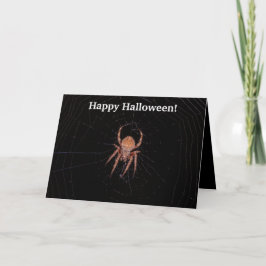 Tarjeta araña Halloween