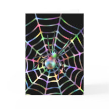 Araña negra en la Web Halloween