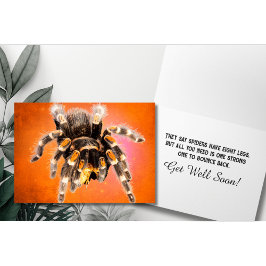 Tarjeta Araña Tarántula Recupérate