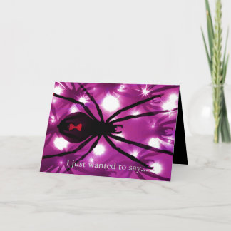 Tarjeta Araña viuda negra
