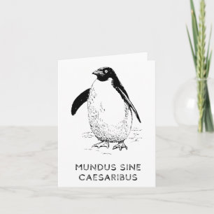 Tarjeta Aranceles Sobre Los Pingüinos Escuchan A La Isla D