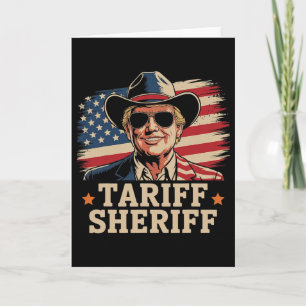 Tarjeta Aranceles Trump Arancel Sheriff Presidente Trump T