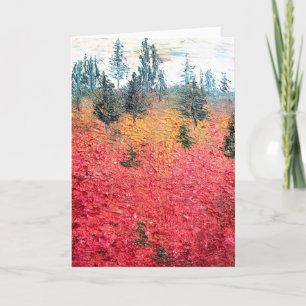 Tarjeta Arándano y pino