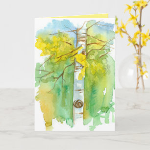 Tarjeta Árbol Aspen Te Desea Una Maravillosa Temporada De 