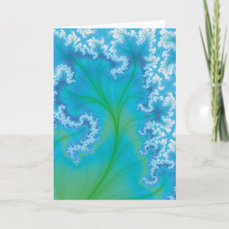 Tarjeta Árbol azul del fractal