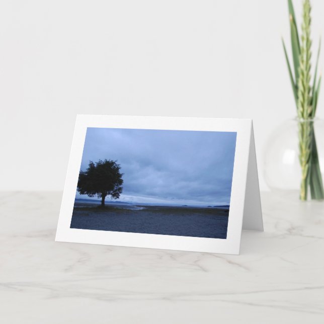 Tarjeta árbol - blanco dentro (Anverso)