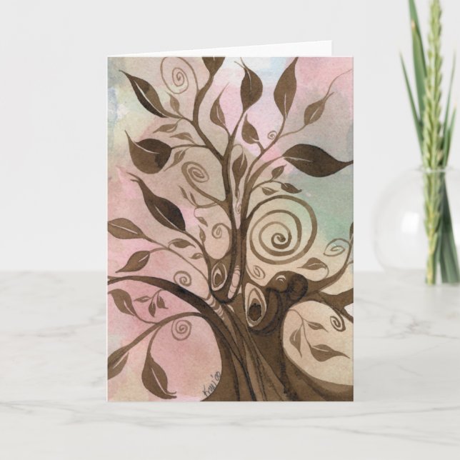 Tarjeta Árbol caprichoso Notecard (Anverso)