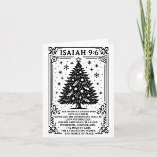 Tarjeta Árbol Cristiano de Navidad Para Nosotros Ha Nacido