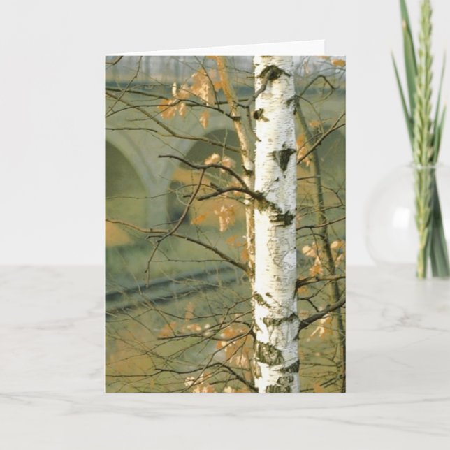 Tarjeta Árbol de abedul (Anverso)