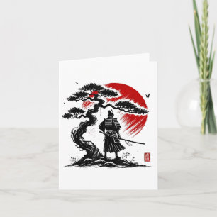 Tarjeta Árbol De Aikido De Samurai Japonés De Vida Arte De