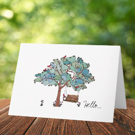 Tarjeta Árbol de alas del país