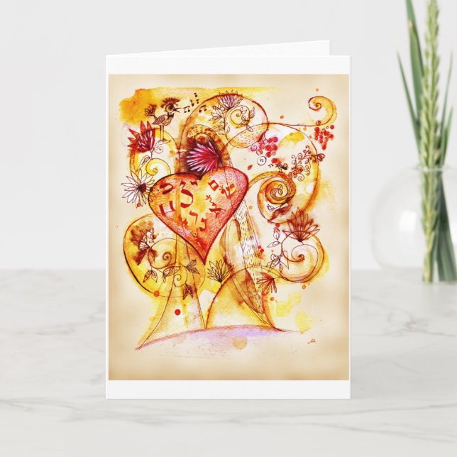 Tarjeta Árbol de amor (Anverso)