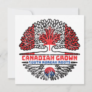 Tarjeta Árbol de Canadá surcoreano de Corea del Sur